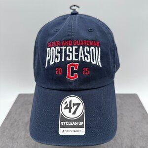 '47 Brand Cleveland Guardians 2025 MLB Postseason Clean Up Adjustable Hat, OSFM